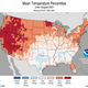 A map of temperature anomalies from June to August.